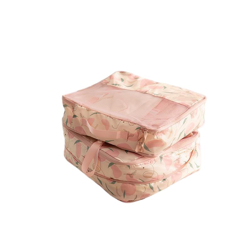 Printed Compression Travel Packing Cube with Mesh Window