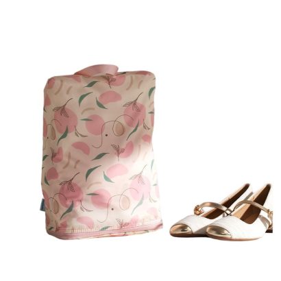 Printed 3D‑Structured Travel Shoe Storage Bag