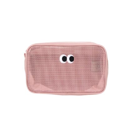 Cute‑Style Mesh Travel Cosmetic Pouch