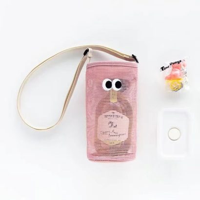 Mesh Water Bottle Holder Crossbody Bag