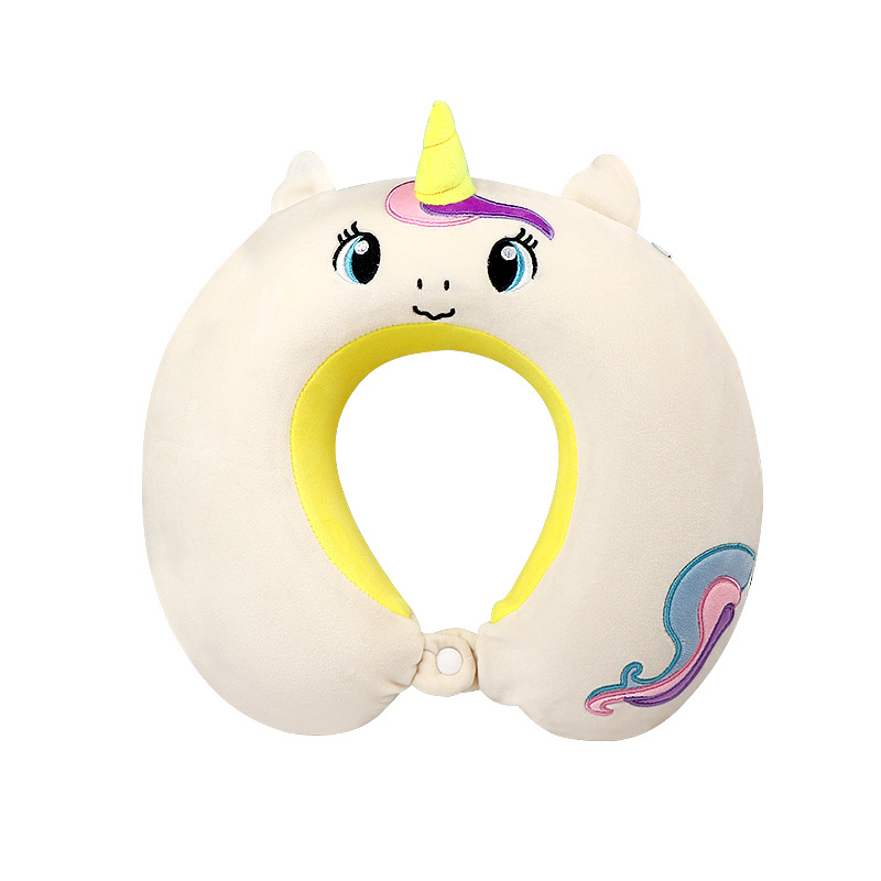 Cartoon Unicorn Kids Travel Neck Pillow