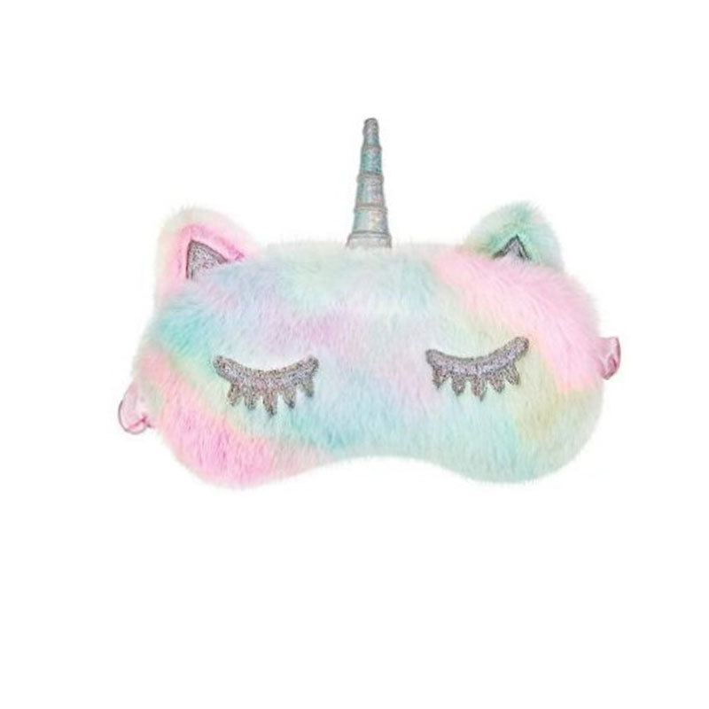 Unicorn Plush Travel Eye Mask