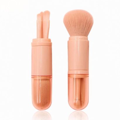 Multi‑Function Retractable Travel Makeup Brush Set