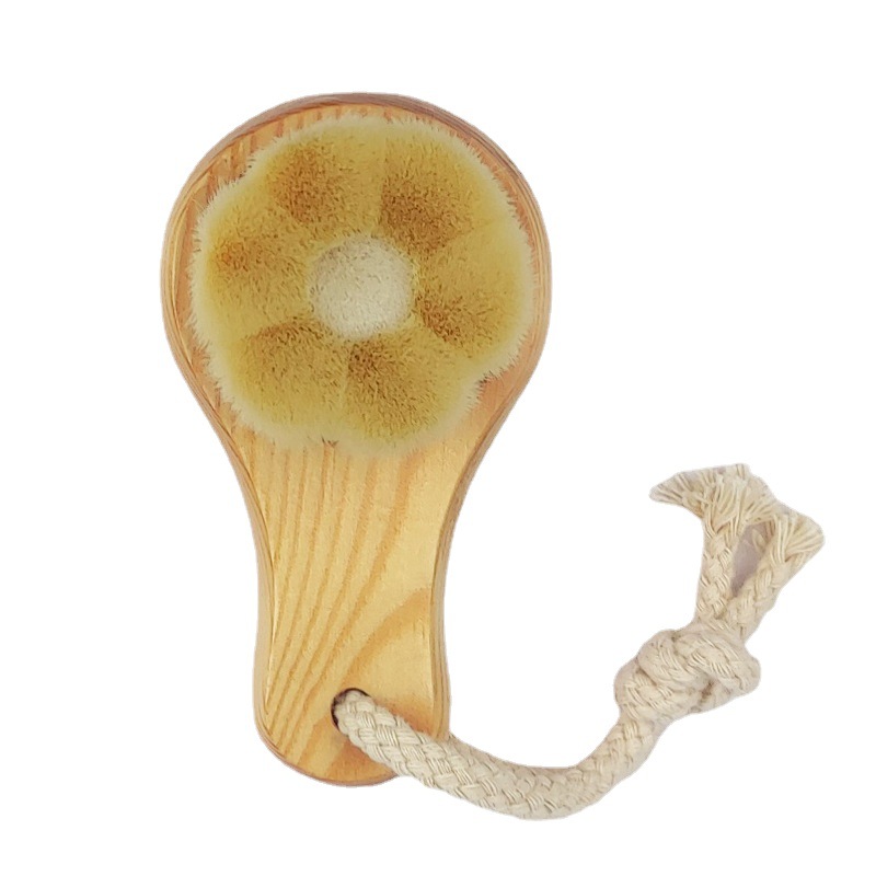 Wooden Facial Cleansing Brush for Gentle Face Washing