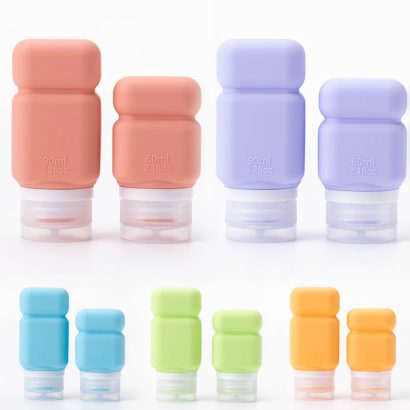 Silicone Squeeze Travel Bottles TSA‑Compliant Toiletry Containers