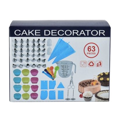 66-Piece Cake Decorating Set with Piping Tips & Bags