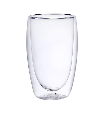 450ml Double-Wall Insulated Glass Cup