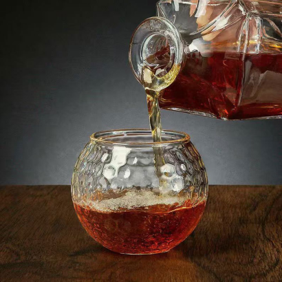 400ml Golf-Themed Glass Tumbler