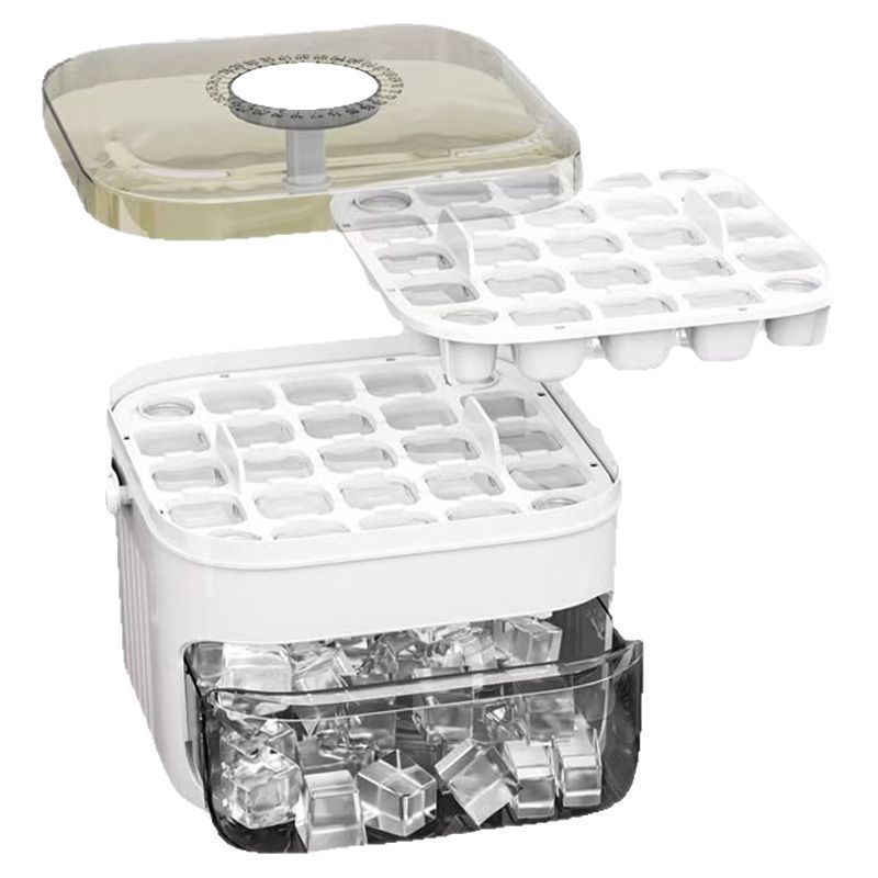Press-Type Ice Cube Tray