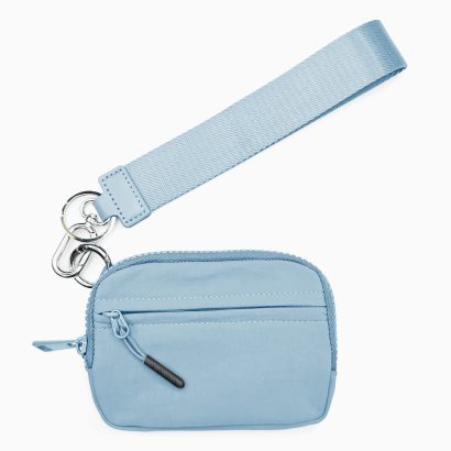 Nylon Lanyard Card Holder Wallet - Mini Zipper Pouch