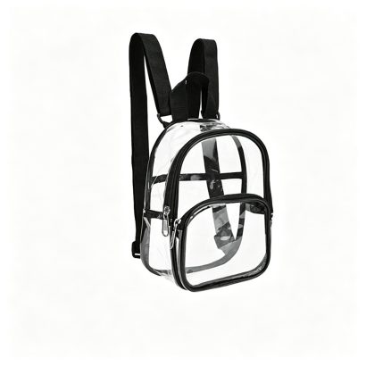 Clear PVC Backpack - Waterproof Stadium Travel Bag