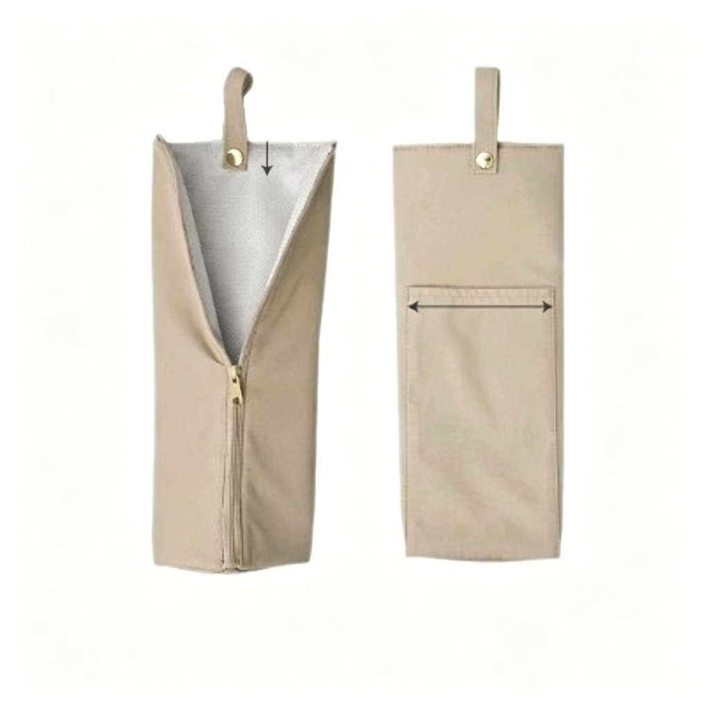 Heat-Resistant Hair Straightener Pouch - Hanging Organizer Bag